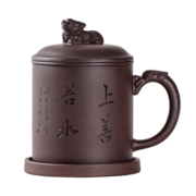 金镶玉 紫砂杯 功夫茶具泡茶杯过滤内胆茶水分离 上善若水杯500ml
