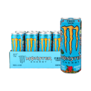 可口可乐 Monster 魔爪 芒果味蓝爪 维生素能量 运动饮料 330ml*12罐 整箱