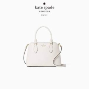 PLUS会员，Kate Spade 凯特·丝蓓 Darcy 小号经典贝壳款牛皮手提包 wkr00438