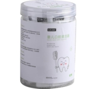 嫚熙婴儿口腔舌苔清洁器婴幼儿乳牙宝宝牙刷儿童牙刷清洁棉棒30支