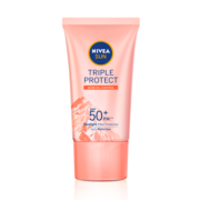 妮维雅（NIVEA）三重抵御保湿面部防晒霜40ml SPF50 轻薄透气 油痘肌适用防晒乳