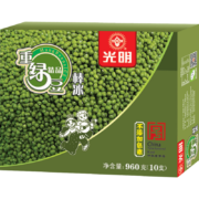 光明 精品重绿豆棒冰96g*10支*5件+凑单