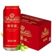泸州老窖，奥普蓝 红罐 10度原浆白啤500mL*12罐