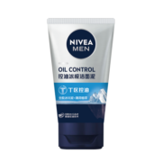 妮维雅（NIVEA）男士深层清洁控油去黑头洗面奶控油冰极矿物炭泥100g