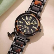 Vivienne Westwood 薇薇安·威斯特伍 复古琥珀吊坠石英女表 VV006