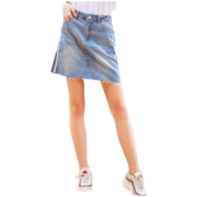 美特斯邦威 牛仔半裙 女 浅蓝