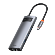 倍思 Type-C扩展坞 拓展坞USB-C转HDMI转接头4k投屏适用华为/ipad/苹果MacBook笔记本电脑转换器带网口