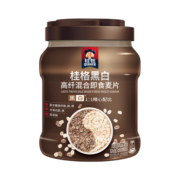 桂格（QUAKER）黑白混合即食燕麦片860克罐装 早餐谷物 膳食纤维 多元代餐