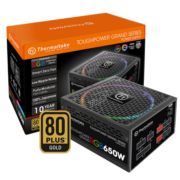 Tt（Thermaltake）额定650W TPG RGB 650W 电脑电源（联动主板/神光同步/80PLUS金牌/全模组/全日系电容）