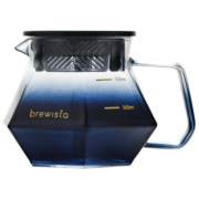 BREWISTA精品手冲咖啡滤杯分享壶GEM系列Stefanos合作研发款手冲咖啡器具 X-分享壶500ml-魅影