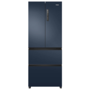 海尔（Haier）冰箱双开门四门多门 一级能效家用412升风冷无霜双变频超薄嵌入式冷藏三档变温家用智能电冰箱 412L星石蓝+DEO净味+母婴专储空间+手机智控
