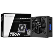 银欣（SilverStone）额定750W ST75F-PT ATX电源 白金牌 风扇启停DC-DC