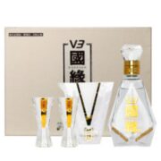 今世缘 国缘 V3水晶 40.9%vol 白酒 100ml 礼盒装