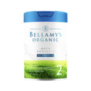 贝拉米（Bellamy）有机较大婴儿配方奶粉2段（6-12个月）白金版含有机A2蛋白800g/罐