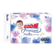 大王GOO.N 天使自然之恩纸尿裤 M58片(6-11kg)尿不湿婴儿 纤柔至薄