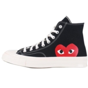 【自营】CDG PLAY COMME des GARCONS川久保玲情侣高帮帆布鞋联名