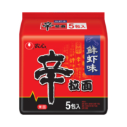农心辛拉面鲜虾五连包120g*5袋泡面方便面食品整袋装