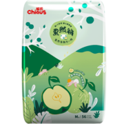 雀氏（Chiaus）薄+C果然裤纸尿裤 M56片(6-11kg)婴儿尿不湿 轻薄透气