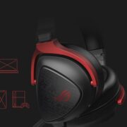 ROG 玩家国度 棱镜S 标准版 头戴式降噪有线游戏耳机 黑红色