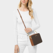 MICHAEL KORS 迈克·科尔斯 Jet Set系列 女士斜跨相机包 35F8GTTC3B BROWN