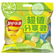 乐事薯片 组合包 （原味+黄瓜味+青柠味) 56克*3包 零食大礼包