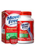 Move Free旭福益节氨糖软骨素维骨力美国进口MSM加钙片 盐酸氨基葡萄糖成人中老年 【蓝瓶80粒】 术后关节修复 效期25年5月左右