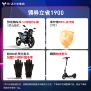 小牛（XIAONIU）【2023旗舰新品】RQI电动摩托车 高性能 超长续航 智能两轮电动车 ABS动力版-银色