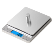 拜杰电子秤厨房秤不锈钢秤面烘培秤克秤食物秤3kg/0.1g珠宝电子秤克称
