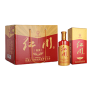 红川 52度二代三星 500ml 甘肃特产白酒浓香型甘肃红川酒 整箱装（6瓶）