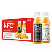 88VIP！农夫山泉 100%NFC果汁 300ml*12瓶（橙汁+芒果汁）