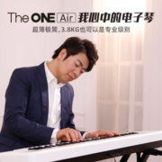 壹枱（The ONE）智能电子琴 61键 成人儿童蓝牙便携多功能初学入门乐器 AIR黑色