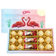 德芙巧克力礼盒装母亲生日520情人节礼物送女友老婆糖果零食表白送礼 德芙火烈鸟T12 盒装
