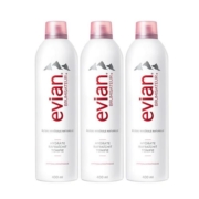 【自营】【全新包装】法国Evian依云补水保湿矿泉喷雾400ml 3支装