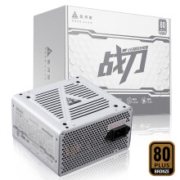 plus会员：Golden field 金河田  750W 80PLUS认证 战刀800 白色电脑电源