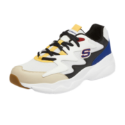 斯凯奇丨Skechers情侣款网面透气时尚低帮休闲运动鞋 白色/多彩色 41