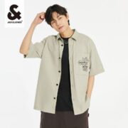 杰克琼斯 男士短袖衬衫 222204030