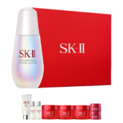 SK-II 光蕴臻采焕亮精华露 50ml（赠 大红瓶面霜15g*3+大红瓶面霜2.5g*2+洁面霜20g+ 神仙水10ml）