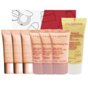 CLARINS 娇韵诗 焕颜日霜5ml*3+晚霜5ml*3+舒柔洁面30ml+礼盒