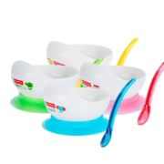 Fisher-Price 费雪 宝宝硅胶吸盘碗+感温勺 颜色可选