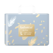 BEBETOUR AirPro羽毛拉拉裤超薄透气 智能尿显 夏季凉感宝宝尿不湿 【拉拉裤】L34片【9-14kg】