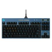 罗技（G） PRO X 机械键盘 RGB背光紧凑式87键迷你有线键盘 gpro海克斯键盘电竞游戏键盘 G PRO海克斯定制尊贵蓝(类茶轴)