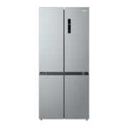 美的（Midea）523升十字对开门冰箱 一级能效变频风冷无霜智能精确雷达感应 BCD-523WSPZM(E)榭湖银