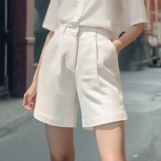 遐竹 女士纯色西装短裤 QJNZDK01