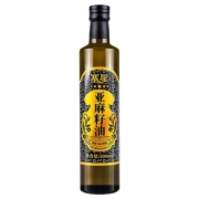 亚麻籽油食用油冷榨一级纯天然月子油500ml内蒙古胡麻油