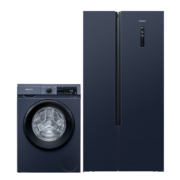 20点、618预售、plus会员：SIEMENS西门子 K65L56SMEC+WG52A1X14W 502升冰箱+10KG洗衣机 湖蕴蓝冰洗套装