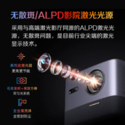 AOC ALPD激光无散斑 2500CVIA流明 无感自动对焦 MEMC 帝瓦雷音箱 HDR10+ 240Hz 色准<1 智能家用投影机K1S