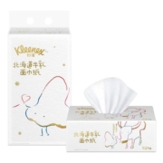 舒洁北海道牛乳系列乳霜纸80抽*5包加厚6层保湿云柔巾鼻子纸