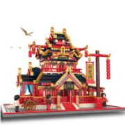 JAKI 佳奇 国风建筑系列积木 JK2350 笙月楼 2055+颗粒数