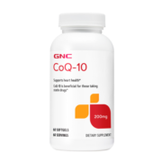 GNC健安喜 辅酶Q10软胶囊 200mg*60粒/瓶  支持心脏健康  双倍含量  海外原装进口