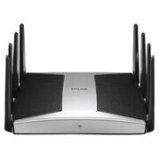 TP-LINK 普联 AX7800 三频5400M 家用千兆无线路由器 Wi-Fi 6 单个装 黑白黑